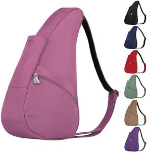 AmeriBag Classic Microfiber Healthy Back Bag tote Small (Smoky Rose)