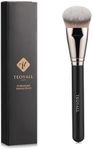 TEOYALL Flat Angled Foundation Brush, Large Dense Synthetic Bristles Kabuki Brush for Base Makeup with Liquid Cream Powder