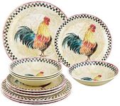 UPware 12-Piece Melamine Dinnerware