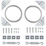 HOME MASTER HARDWARE 2 Pack Anti-Sag Gate Kit Zinc Plated Steel - Turnbuckles, Hooks, Heavy Cables, Screws