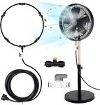 Landrip Misting Cooling System, Misters for Outside Patio, Water Misting System for Fan, Outdoor Misters for Patio Garden Lawn Pool Umbrella Trampoline (19.5FT)