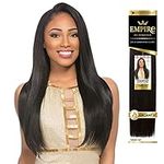 Sensationnel Empire Yaki weave hair - virgin Human hair extensions Yaki texture hair for weaving and sew in styles - Straight Yaki 1 pack