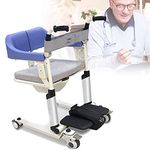 ZWJABYY Bathroom Wheelchairs,Electric Patient Lift Wheelchair For Home,Wheelchairs For Adults With 180° Split Seat,With Remote Control,With Removable Cushion And Commode Seat Belt.