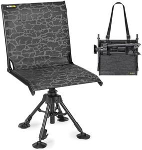 Kalkal Hunting Chair Upgrade 360° Swivel Silent Hunting Blind Chair with 4 Adjustable Legs, Portable Hunting Seat for Deer Turkey Hunting