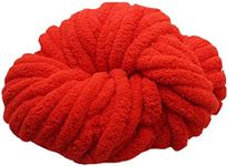 Red Fat Chenille Yarn,Arm Knitting 