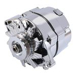 JDMSPEED New Alternator Chrome Replacement For Chevy BBC SBC 110Amp 1 Wire High Output RA00114
