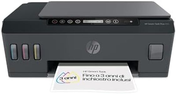 HP Smart Tank Plus 555 AiO 1TJ12A, Stampante Multifunzione a Colori, Serbatoio d'Inchiostro ad Alto Volume di Stampa, Fino a12000 Pagine (Nero) e 8000 Pagine (Colore), Scansione, Wireless, Nera