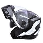 HeadFox| N2 Gloss Air 7 Smart Bluetooth Helmet with Hands Free Calls, Music , GPS & Voice | Asst. Road DV | Dual Visor Protection for Men and Women (Grey, XL)