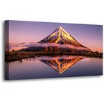 Landscape Wall Art Canvas Prints Natural Scenery Pictures Home Decor Lake Mountain Painting for Living Room Bedroom Bathroom Kitchen Office Decoration 20x40 Wooden Frames Artwork Hanging Easy