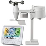 BRESSER Wi-Fi Colour Weather Station with 5-in-1 Professional Sensor, white