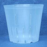 Clear Plastic Pot for Orchids 5 inch Diameter - Quantity 2