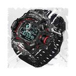 Acnos Ceramic Red Trending New Fresh Arrival Elegant Looks Black Dial Digital Watch For Boys Unisex Sports Watches, Band Color-Black