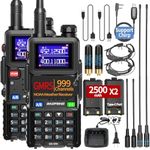 BAOFENG GMRS Handheld Radio Long Range Rechargeable GM-5RH Walkie Talkies with NOAA Weather Receiving,GMRS Repeater Capable,2500mAh Battery,USB-C Charger,2Pack