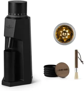 MHW-3BOMBER Electric Conical Burr Coffee Grinder, Single Dose Coffee Bean Grinder with Brush and Top Blower for Home Use/Espresso/Pour Over/Drip/French Press, Infinite Adjustable, Metal G6150B-OS