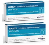 KNOXZY Isotonic Solution 0.9% - Sodium Chloride NaCl - Isotonic Solution for Humidifying The Airways – 20 X 2.5 ml (Pack of 2)