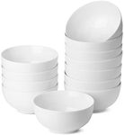 BTaT- White Cereal Bowls, Set of 12, 16 Ounces, Bowls, Cereal Bowl, White Bowls, Small Bowls, White Soup Bowls, Porcelain Bowl, Set of Bowls, White Porcelain Bowls, Deep Bowls, Deep Soup Bowls.