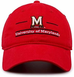 Maryland Garment Washed Bar Hat - Embroidered NCAA Cap
