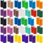 32 Rolls Prewrap Athletic Tape Foam Underwrap Bandage Sports Tape for Wrists Elbows Knees Ankles Hair,Latex Free,4 Inches x 4.9 Yards,16 Colors