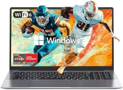 KAIGERR Laptop Computer AMD Ryzen 7 5825U Windows Laptops 16.1-inch IPS 16GB DDR4 (2 * 8GB, Dual Channel) 512GB M.2 2280 NVMe SSD Backlit Keyboard WIFI6 HDMI Type-C USB