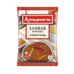 ANNAPOORNA Sambar Powder 50 g | Pack of 6 | Total 300 g | The Taste that Unites | Handpicked Taste of Homemade Spice Products Since 1975