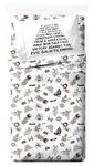 Jay Franco Star Wars Comic Book Icons Twin Size Sheet Set - Super Soft 3 Piece Bedding Set - Kids Microfiber Sheets Includes Reversible Pillow Covers