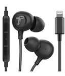 Thore iPhone Earbuds (Apple MFi Certified) Lightning Connector in-Ear Earphones (V60) Wired Headphones with Microphone for iPhone 13 Pro Max/12/11/XR/Xs /7/8 Plus/SE - Black (Retail Package)