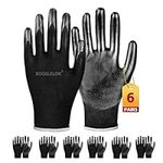 Bogalelon Safety Work Gloves,6 pair