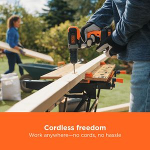 BLACK+DECKER 18V Cordless Drill – Compact Power Tool