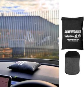 ADEPTNA 2 Pack Car Dehumidifier Bags with Anti Slip Pads – Eliminates Foggy Windscreen - Reusable Moisture Absorber for Car, Van, Caravan, & Home – Damp Condensation Remover (1kg (Pack of 2))