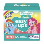 Pampers Easy Ups Training Pants Girls and Boys, 3T-4T, 66 Count, Super Pack