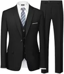 MY'S Men's Blazer Vest Pants Set, S