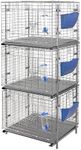 Stackable Rabbit Cage with Feeder a