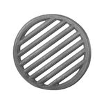 Gisafai 9 Inch Round Cast Iron Fire Grate BBQ High Heat Charcoal Plate Fireplace Grate Cast Iron Bottom Fire Grate Grill Charcoal Grate Replacement Parts BBQ Accessories