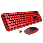 Sades V2020 Round Retro Style Key Cap wireless keyboard and mouse sets