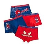 BAYBEIKSS,Spiderman,Little Boys Soft Cotton Briefs,Boys' Toddler,Boxer Briefs,Hero Underwear(4 Pack)