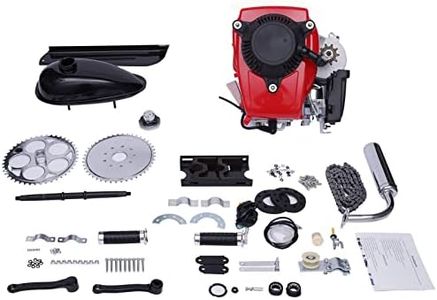 4-Stroke Bicycle Bike Engine Kit, 53cc Gas Petrol Motorized Bicycle Kit Bike Motor Kit for 26" Bikes, Chain Scooter Bicycle Bike Motor Kit - Air-Cooled, 4-Stroke, OHV, Single Cylinder (US Stock)