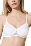 Van Heusen Women Shaper Bra - Cotton Easy Set Lycra - Anti Bacterial, Non Padded, Wireless, Seamless Cups_11001_White_34B