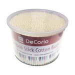 DC DECORIO 500pcs Double Head Cotton Ear & Nose Cleaning Health Care Tools Bamboo Sticks Cotton Buds