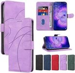 Ttianfa Compatibile for Case Samsung Galaxy S7 Edge, 2 in 1 Leather Wallet Magnetic Flip Cover with Credit Card Holder, Shockproof Folio Kickstand Phone Case-Purple