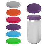 Soda or Beverage Can Lid, Cover or Protector, Fits Standard Soda/Beverage cans (6 Pack, Assorted)