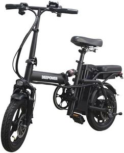 VeloTek 14" Compact Electric Bike, 20 MPH, Dual Disc Brake, Portable and Comfort, Foldable E-Bike for Adults (301-15A)