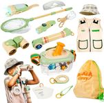 SMILESSKIDDO Kids Explorer Kit, 27 Pcs Outdoor Explorer Kit & Kids Bug Catching Kit - Kids Nature Kit Outdoor Camping Adventure Toys for Kids 3+ Years Old