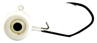 Jenko Slasher Crappie Jig Head, White, 1/8 oz