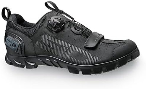 Sidi | All Mountain Shoes, Professional Mountain Bike Shoes for Men MTB SD15, Innovative Closure System, Heel, Outdoor Sole, Color Black [Size EU 44/US 9.5]