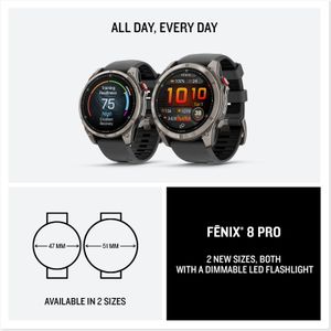 Garmin fēnix 8 Pro 51mm LTE Multisport GPS Smartwatch – AMOLED, Graphite