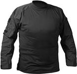 Rothco Combat Shirt, Black, Medium