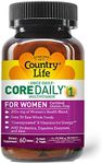 Country Life Core Daily-1 Multivitamins for Women, Energy Support, 60 Tablets, 2 Month supply