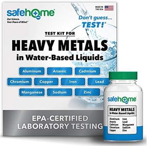 Safe Home® Heavy Metals Test Kit – Test 10 Metals in Water Based Liquids at Our EPA Certified Lab – Water, Beer, Wine, Juice, Coffee, & More – Lab Fees & Return Shipping Included