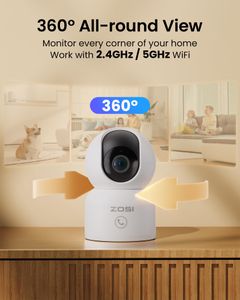 ZOSI 2K Indoor Security Camera – HD WiFi Surveillance