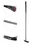 LEAGY Timeless Classic Golf Putter 35" Length - Putt Putt Style Two-Way Head and Premium Rubber Grip for Male & Female Right or Left Handed Golfers (Left and Right Black)